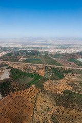 Widok z samolotu na horyzont - Maroko, Afryka - obrazy, fototapety, plakaty