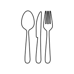 cutlery icon image simple vector illustration design 