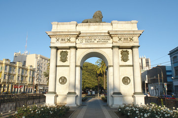 The Arco Británico ( British Arch) -  monument on Avenida Brasil, in Valparaíso in Chile