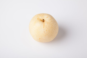 Ripe sweet yellow   chinese pear