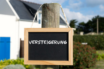 Versteigerung eines Hauses