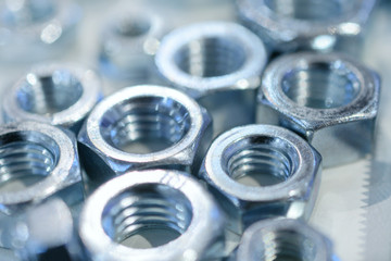 Many screws arranged as background