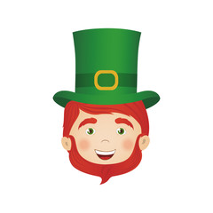leprechaun st patricks icon image vector illustration design 