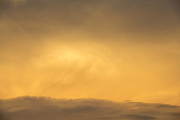 Fototapeta na wymiar Beautiful stormy sunset sky, abstract background