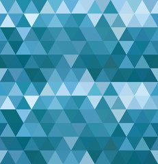 Seamless sea waves triangle pattern