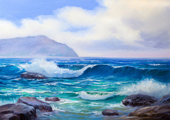 Plakaty  painting seascape