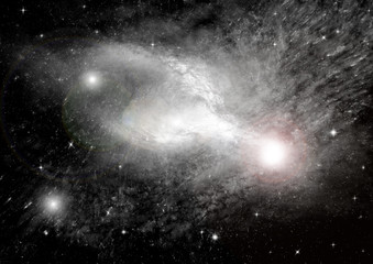 Fototapeta premium galaxy in a free space
