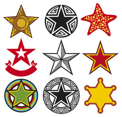 set of vector stars