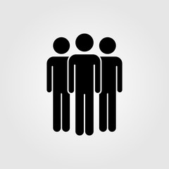 People vector icon, team vector icon, friends vector icon