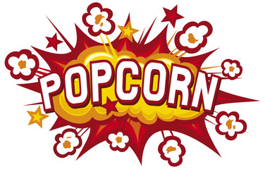 popcorn design - obrazy, fototapety, plakaty