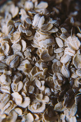 Oats in a jar (macro)