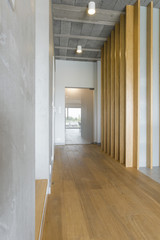 Obraz premium Corridor with the concrete construction