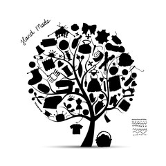 Sewing tree, sketch for your design