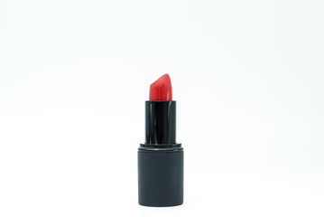 Fototapeta premium Red lipstick isolated on white background