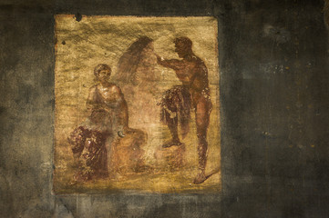Fototapeta na wymiar painting Pompeii