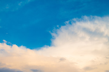 Beautiful blue sky and cloud