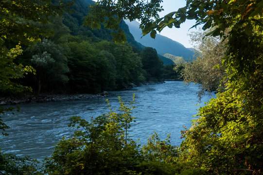 mountain river of Abkhazia