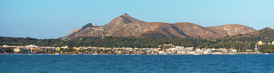 Fototapeta premium Panoramic view of port de Alcudia.