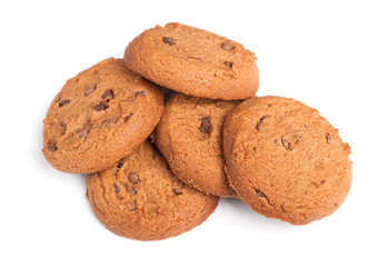 Oatmeal cookies with chocolate