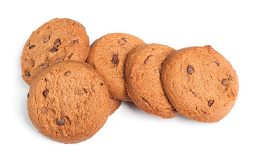 Oatmeal cookies with chocolate