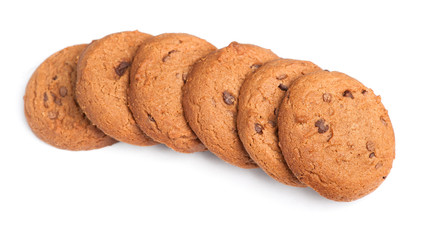 Oatmeal cookies with chocolate