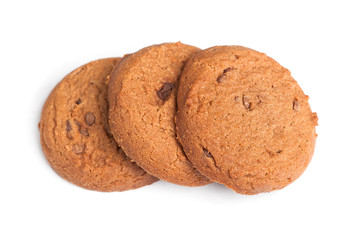 Oatmeal cookies with chocolate