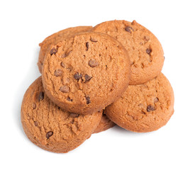 Oatmeal cookies with chocolate