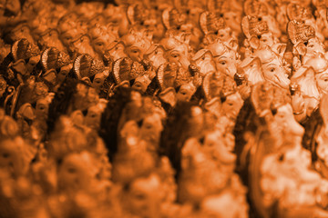 Saffron Ganesh Background