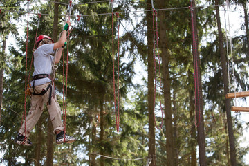 Fototapeta premium Kletterpark