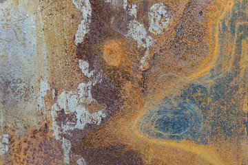 surface of an old rusty metal plate
