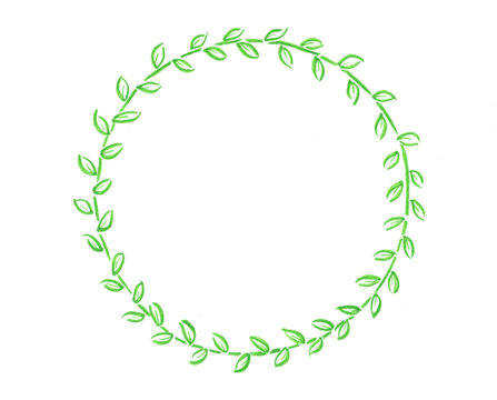 gr&uuml;ner Bl&auml;tter rahmen