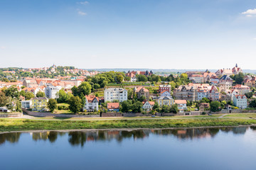 Fototapeta na wymiar View over the city of Meissen in Saxony