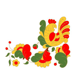 Rooster, cock portrait cartoon vector illustration. Holiday card design element. Merry Christmas, happy New Year memory card, advertisement design. Chinese year symbol.