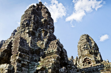 Fototapeta premium ankgor wat famous landmark temple detail near siem reap cambodia