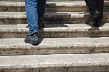 Fototapeta na wymiar Spanish steps in Rome, Italy