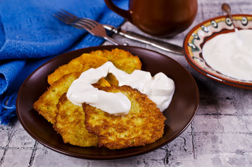 Traditional potato pancakes