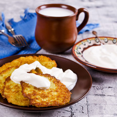 Traditional potato pancakes