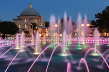 Fototapeta na wymiar Haseki Hurrem Sultan Hamami and fountain, Istanbul, Turkey.