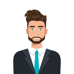 elegant businessman isolated icon design, vector illustration  eps10 