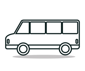 bus service public isolated icon design, vector illustration  eps10 