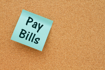 A reminder to pay your bills