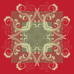 Swirly vintage pattern.
