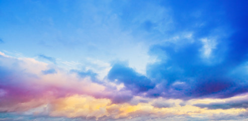 Obraz premium Sky and clouds beautiful summer