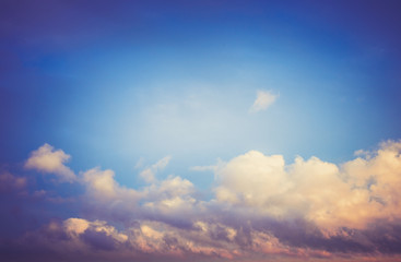 Cloudy sky weather panorama background