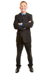 Isolated full body business man