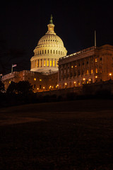 Fototapeta na wymiar Capitol Building at Night, Washington DC, USA