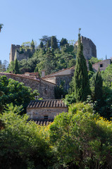 Fototapeta premium Castelnou, plus beau village de France