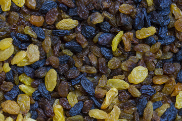 background dried raisin grapes closeup shot 