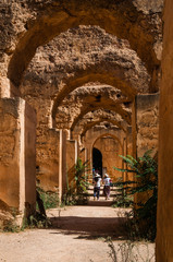 Fototapeta na wymiar Ehemaliger Getreidespeicher (Heri Souni) in der Ville Impériale in Meknes; Marokko
