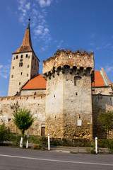Fototapeta na wymiar Aiud fortress walls in Transylvania Romania